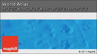 Physical Panoramic Map of the Area around 18° 21' 26" N, 141° 10' 30" E