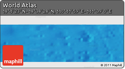 Physical Panoramic Map of the Area around 18° 21' 26" N, 141° 10' 30" E