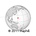 Outline Map of the Area around 18° 21' 26" N, 152° 13' 29" E, rectangular outline