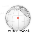 Outline Map of the Area around 18° 21' 26" N, 152° 4' 29" W, rectangular outline
