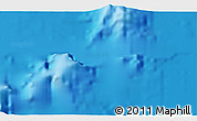 Physical 3D Map of the area around 18° 21' 26" N, 157° 10' 30" W