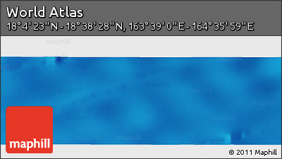 Physical Panoramic Map of the Area around 18° 21' 26" N, 164° 7' 30" E