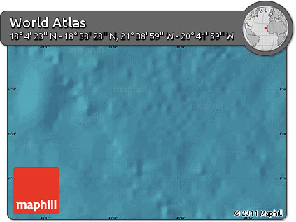 Satellite Map of the Area around 18° 21' 26" N, 21° 10' 29" W