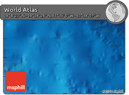 Physical Map of the Area around 18° 21' 26" N, 61° 7' 30" W