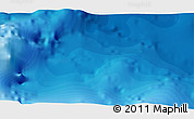 Political 3D Map of the area around 18° 21' 26" N, 61° 58' 30" W