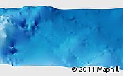 Shaded Relief 3D Map of the area around 18° 21' 26" N, 61° 58' 30" W