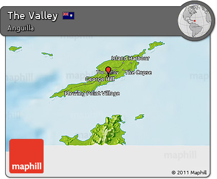 Physical 3D Map of the Valley