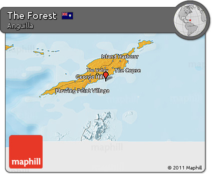 Political 3D Map of the Forest