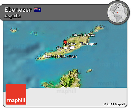 Satellite 3D Map of Ebenezer