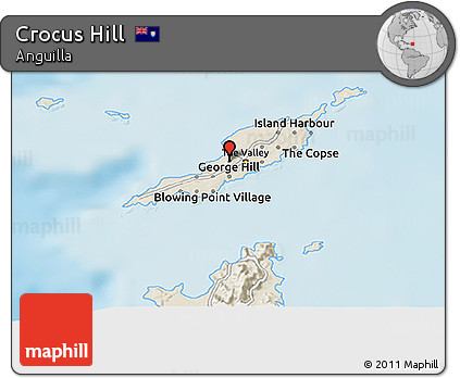Shaded Relief 3D Map of Crocus Hill