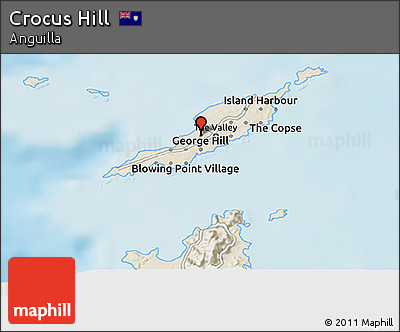 Shaded Relief 3D Map of Crocus Hill