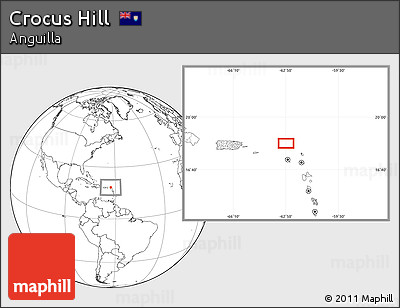 Blank Location Map of Crocus Hill
