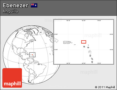 Blank Location Map of Ebenezer