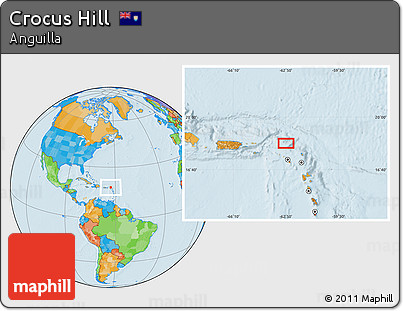 Political Location Map of Crocus Hill