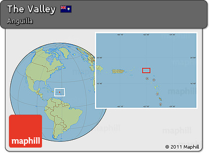 Savanna Style Location Map of the Valley