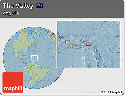 Savanna Style Location Map of the Valley, hill shading