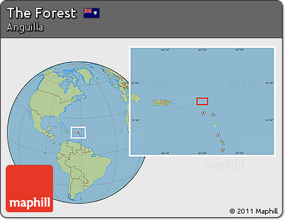 Savanna Style Location Map of the Forest