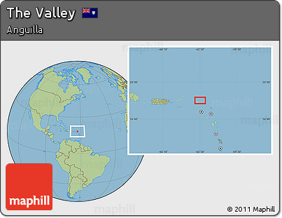 Savanna Style Location Map of the Valley