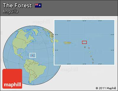 Savanna Style Location Map of the Forest