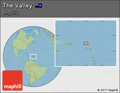 Savanna Style Location Map of the Valley