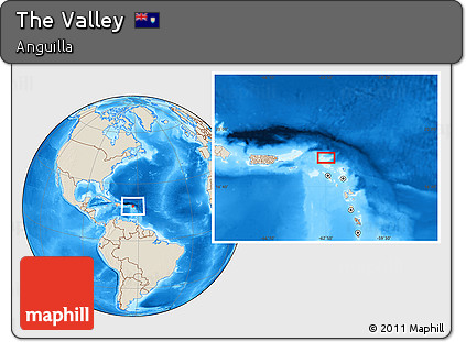 Shaded Relief Location Map of the Valley