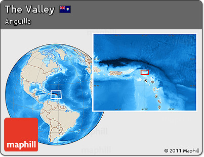 Shaded Relief Location Map of the Valley
