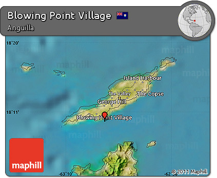 Satellite Map of Blowing Point Village