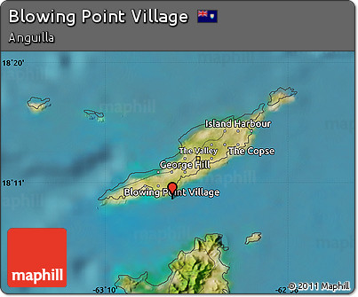 Satellite Map of Blowing Point Village