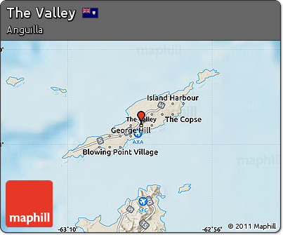 Shaded Relief Map of the Valley