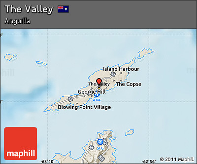 Shaded Relief Map of the Valley