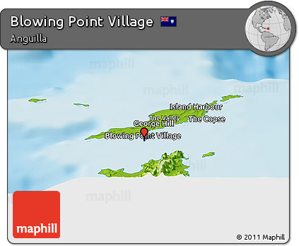 Physical Panoramic Map of Blowing Point Village
