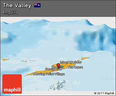 Political Panoramic Map of the Valley