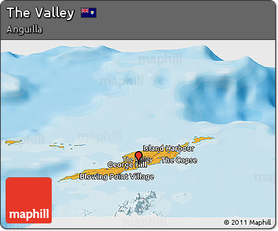 Political Panoramic Map of the Valley