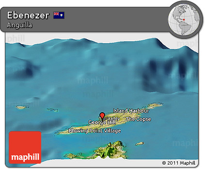 Satellite Panoramic Map of Ebenezer