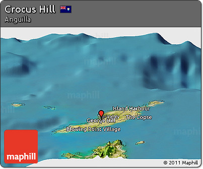Satellite Panoramic Map of Crocus Hill