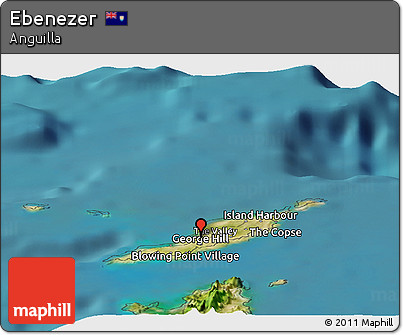 Satellite Panoramic Map of Ebenezer
