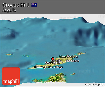 Satellite Panoramic Map of Crocus Hill
