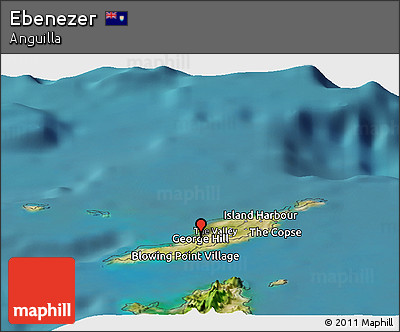 Satellite Panoramic Map of Ebenezer