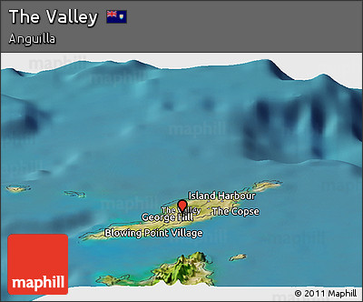 Satellite Panoramic Map of the Valley