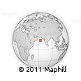 Outline Map of the Area around 18° 21' 26" N, 64° 40' 30" E, rectangular outline