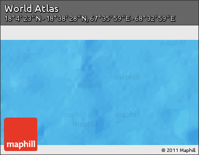 Physical 3D Map of the Area around 18° 21' 26" N, 68° 4' 29" E