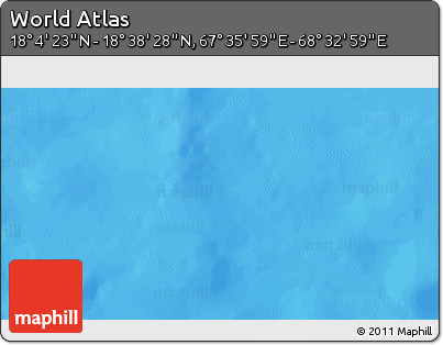 Physical 3D Map of the Area around 18° 21' 26" N, 68° 4' 29" E