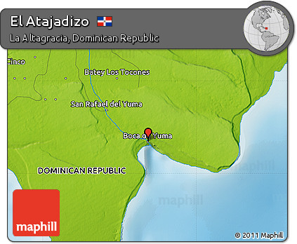 Physical Map of El Atajadizo