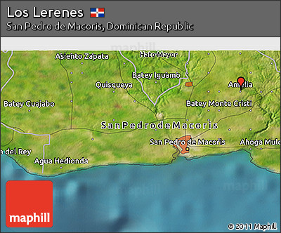 Satellite 3D Map of Los Lerenes