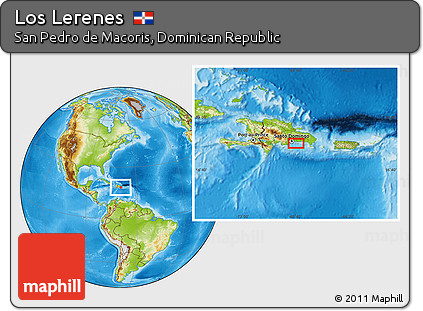 Physical Location Map of Los Lerenes