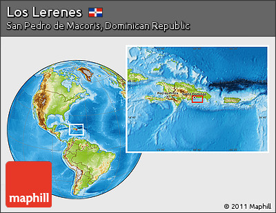 Physical Location Map of Los Lerenes