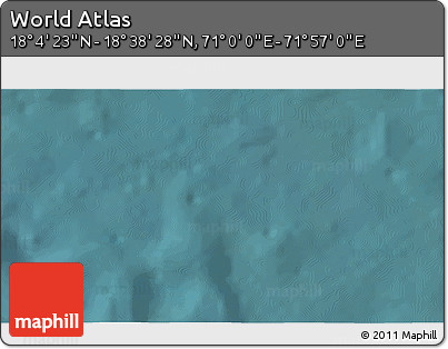 Satellite 3D Map of the Area around 18° 21' 26" N, 71° 28' 29" E