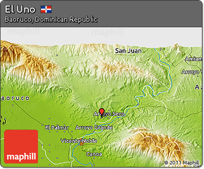 Physical 3D Map of El Uno