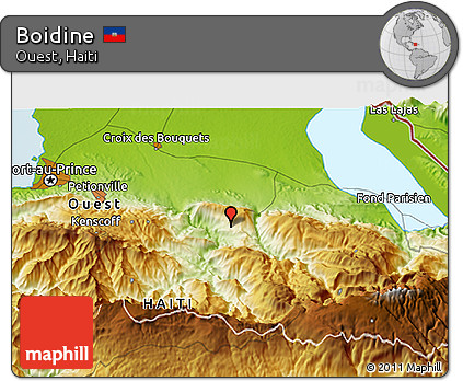 Physical 3D Map of Boidine
