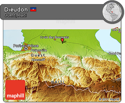 Physical 3D Map of Dieudon